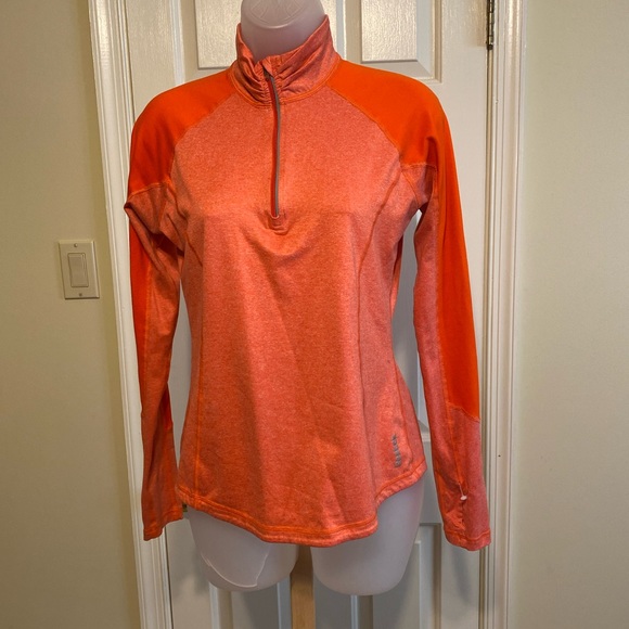 Reebok Tops - Reebok - Woman’s two tone orange long sleeve workout shirt, Size: M